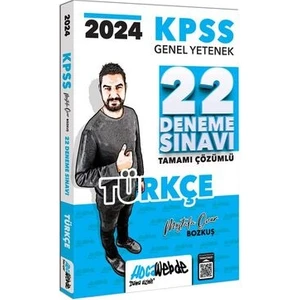 Hocawebde Yayınları 2024 KPSS Genel Yetenek Türkçe Tamamı Çözümlü 22 Deneme Sınavı