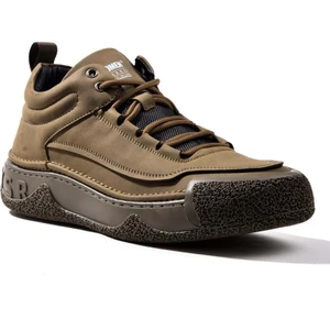 / Deri Bağlı Yarı Boğazlı Günlük Rahat Erkek Bot 18549