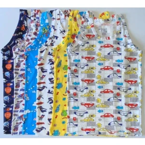 Erkek Çocuk 6'lı Baskılı Atlet TEC0256