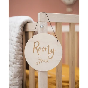 Marwin Craft Isimli Bebek ve Çocuk Odası Ahşap Duvar Aksesuarı-Bebek Hediyelik