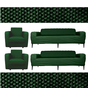 Lastikli Esnek Koltuk Kanepe Kılıfı Takımı Çekyat Örtüsü 3+3+1+1