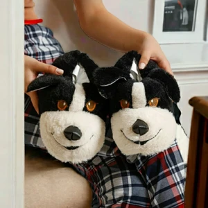 Yüksek Kalite Yumuşak Taban Sevimli Köpek Ev Terliği-Botu Panduf