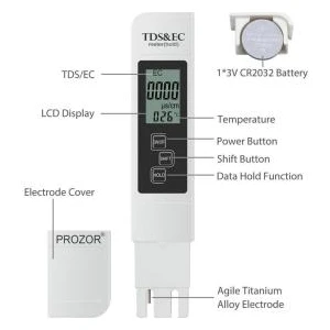 Güneydoğu Topraksız Tarım Ec / Ppm Metre Tds Ölçer-Su Kalitesi Ölçer