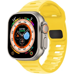 Apple Watch 42 44 45 46 49 mm Ultra 1/ 2 Yumuşak Silikon  Ayarlanabilir Spor Kordon