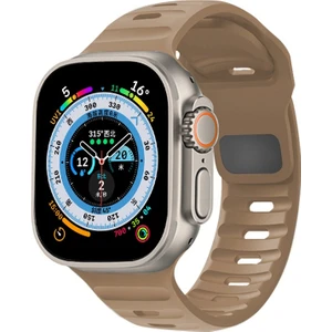 Apple Watch 42 44 45 49 mm Ultra 2 Yumuşak Silikon  Ayarlanabilir Spor Kordon