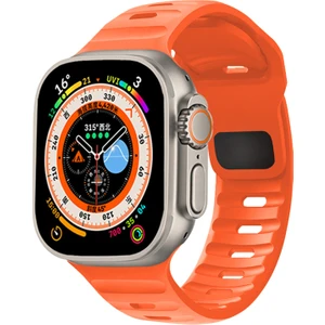 Apple Watch 42 44 45 49 mm Ultra 2 Yumuşak Silikon  Ayarlanabilir Spor Kordon