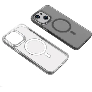 Apple iPhone 15 Kılıf Magsafe Wireless Şarj Özellikli Şeffaf Efsane Kapak