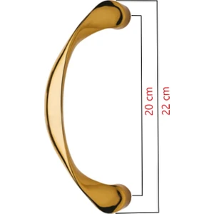 ŞENEL Yapı Market Gold Ay Çekme Kol Büyük Lale Çelik Kapı Sürgülü Kapı Dış Kapı Kolu Tutma Kulpu Albrifin