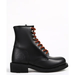 Harley Davidson Deri Siyah Erkek Bot Iron New