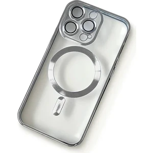 iPhone 14 Pro ile Uyumlu Kamera Korumalı Kılıf Magsafe ile Uyumlu Wireless Power-Magnet  Kılıf