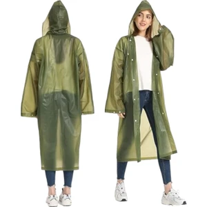 Kadın Rüzgar Geçirmez Kapüşonlu Yağmurluk Eva Yağmurluk