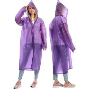 Kadın Rüzgar Geçirmez Kapüşonlu Yağmurluk Eva Yağmurluk