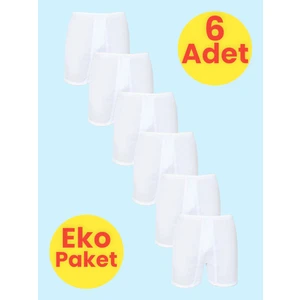Erkek Rahat Kesim 6'lı Paçalı Pamuklu Külot
