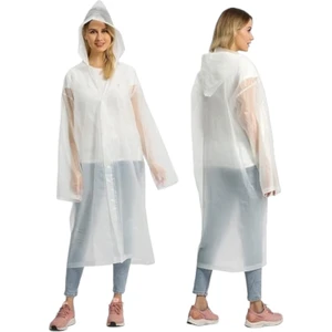 Kadın Rüzgar Geçirmez Kapüşonlu Yağmurluk Eva Yağmurluk