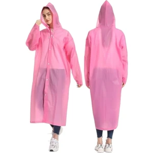 Kadın Rüzgar Geçirmez Kapüşonlu Yağmurluk Eva Yağmurluk