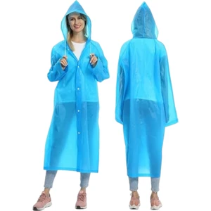 Kadın Rüzgar Geçirmez Kapüşonlu Yağmurluk Eva Yağmurluk