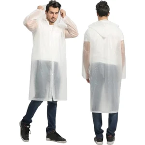 Erkek Rüzgar Geçirmez Kapüşonlu Yağmurluk Eva Yağmurluk