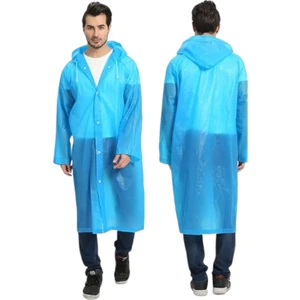 Erkek Rüzgar Geçirmez Kapüşonlu Yağmurluk Eva Yağmurluk