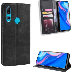Huawei Y9 Prime 2019 Cüzdan Deri Flip Telefon Kılıfı (Yurt Dışından)