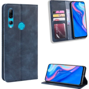 Huawei Y9 Prime 2019 Cüzdan Deri Flip Telefon Kılıfı (Yurt Dışından)
