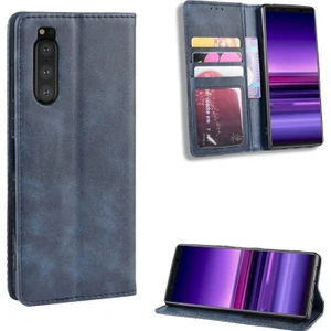 Sony Xperia 5 Cüzdan Deri Flip Telefon Kılıfı (Yurt Dışından)
