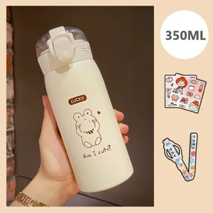 CCmoo Pretty Taşınabilir ve Büyük Kapasitet Yüksek Güzellik Dışarı Okul Su Kupası (Yurt Dışından)