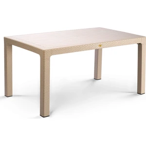 Camsız 90X150CM Bahçe Balkon Masası Rattan Desenli Outdoor Serisi