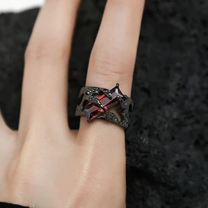 Moda Çift Yüzüğü Yakut Yüzük (Yurt Dışından)