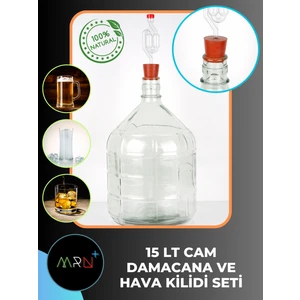 15 Lt Cam Damacana ve Hava Kilidi