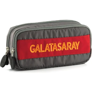 Me Team Galatasaray Kaligrafik Baskılı Gri Kalem Çantası 23529