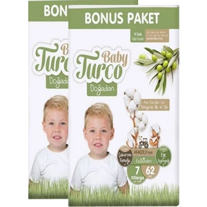 Baby Turco Bonus Paket 7xx Large 62 Li x 2ADET 124 Lü