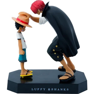 One Piece Korsanlar Çevresel Hasır Şapka Luffy Kızıl Saç Shanks Çanta El Figürü Sahne Versiyonu Kafaya Dokunmak Araba Modeli Süsleme (Yurt Dışından)