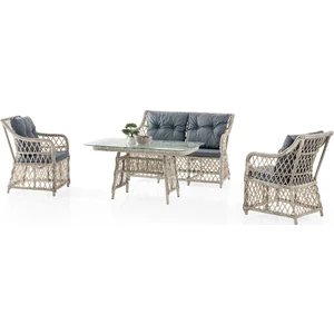 Floray - Rattan Bahçe Balkon Çay Takımı