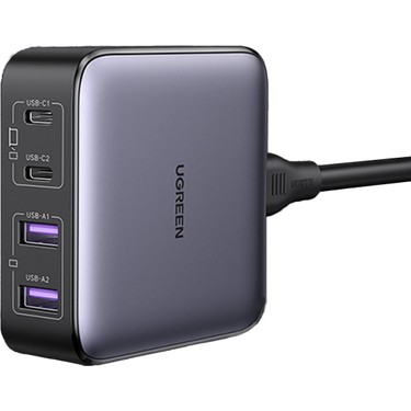 Ugreen Nexode 65W GaN 2 Masaüstü 4 Portlu Hızlı Şarj Cihazı Fiyatı