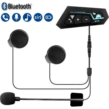 Zoli BT22 Bluetooth 5.0 Kask Motosiklet Intercom Kulaklık/motosiklet