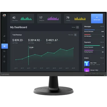 Lenovo C24-40 23.8" 4ms 75Hz (Hdmı+Vga) Amd Freesync Va Panel Wled Monitör