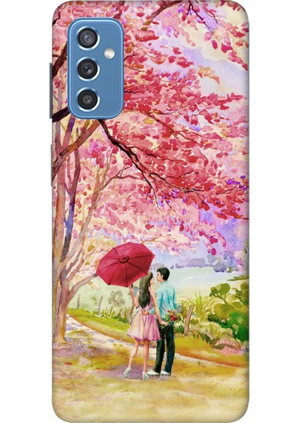 Samsung Galaxy A54 Kılıf Baskılı Desenli Silikon+Ekran Koruyucu+Kablo Kryc- Sevgiyolu
