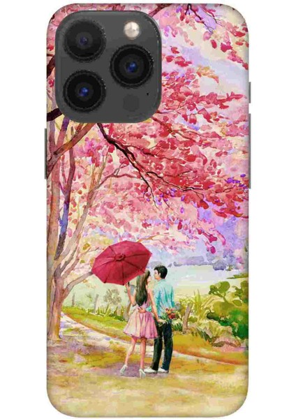 Apple iPhone 15 Pro Kılıf Baskılı Desenli Silikon+Ekran Koruyucu+Kablo Kryc- Sevgiyolu