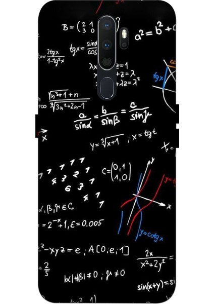 Oppo A5 2020 Kılıf Baskılı Sayısal Desenli Silikon+Ekran Koruyucu+Kablo Kryc- 8888