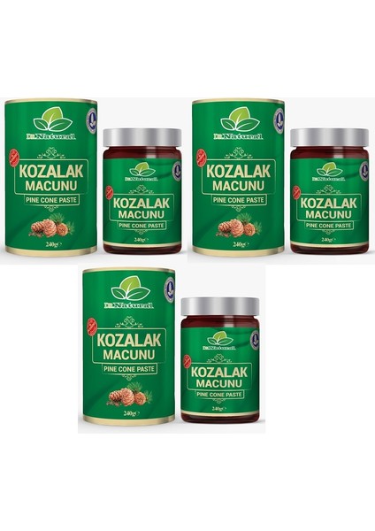 Dr. Natural Kozalak Macunu Çam Kozalağı Macun 240 gr x 3 Adet