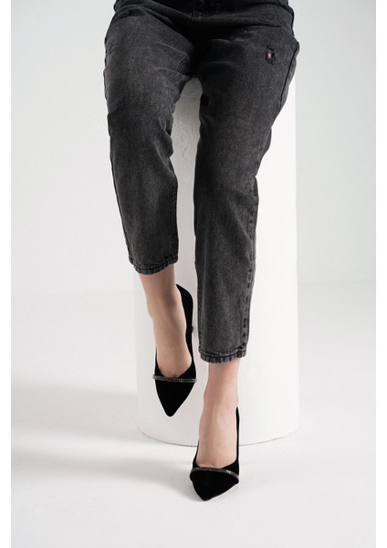 Oct Shoes Kadın Taşlı Topuklu Ayakkabı TS1096