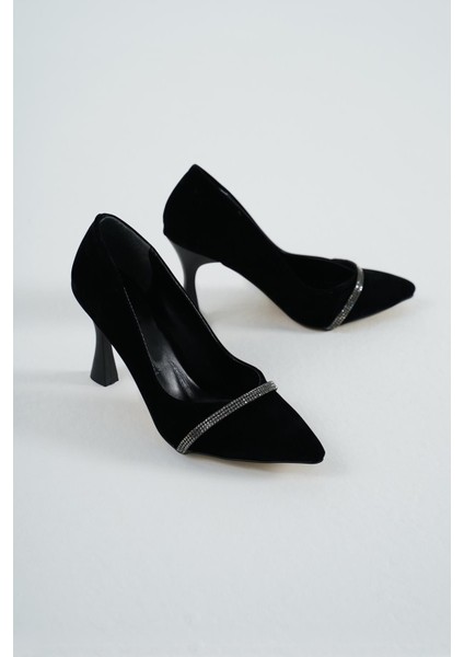 Oct Shoes Kadın Taşlı Topuklu Ayakkabı TS1096