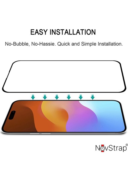 Apple iPhone 15 ile Uyumlu Ekran Koruyucu Parlak Şeffaf Seramik Nano Esnek Cam