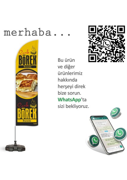 Börek Temalı Yelken Bayrakv1 fırsatları