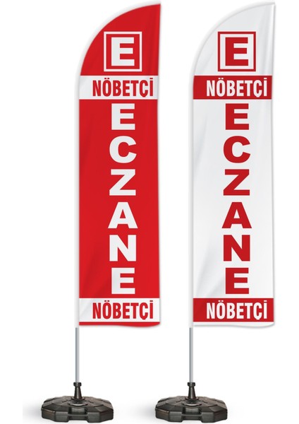 Nöbetçi Eczane Yelken Bayrak 2'li Paket V2