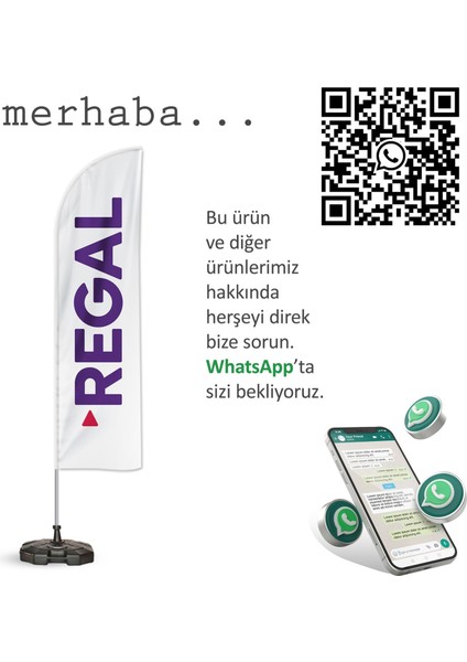 Regal Yelken Bayrak Beyaz
