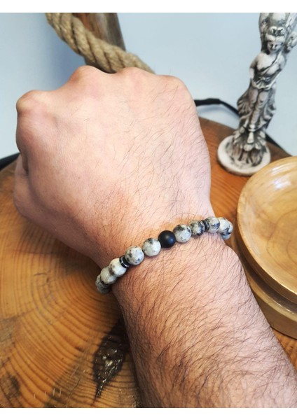 JTAW24DOB1346 Janti Bileklik Ceyt Onyx Hematit Doğaltaş 8 mm fiyatları