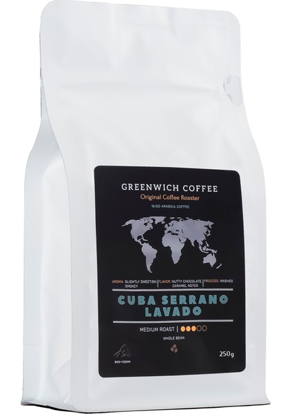 Filtre Kahve Çekirdek Kahve Espresso ( %100 Arabica ) Cuba Cerrano Lavado 250 gr