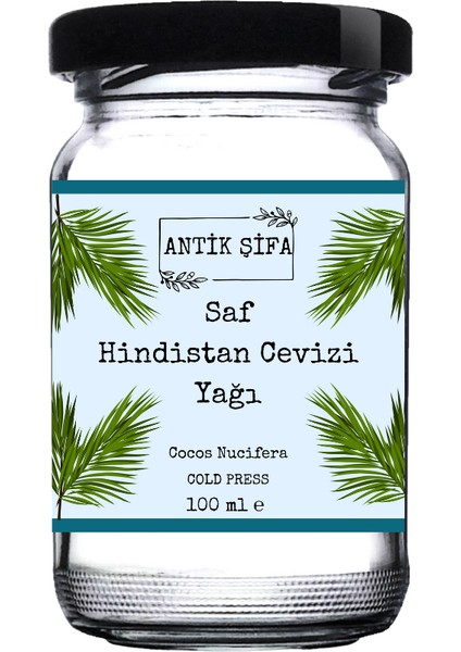 Hindistan Cevizi Yağı 100 ml -Soğuk Sıkım