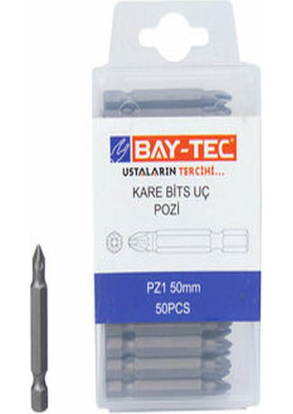 Bits Uç Kare Yıldız PZ1X50MM MU1900 - 5 Adet